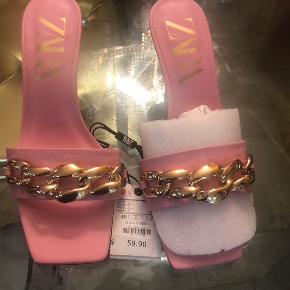 New Pink Zara sandals